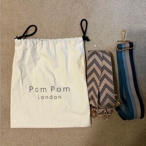 Pom Pom London Interchangeable Purse Straps (2) + Dust Bag